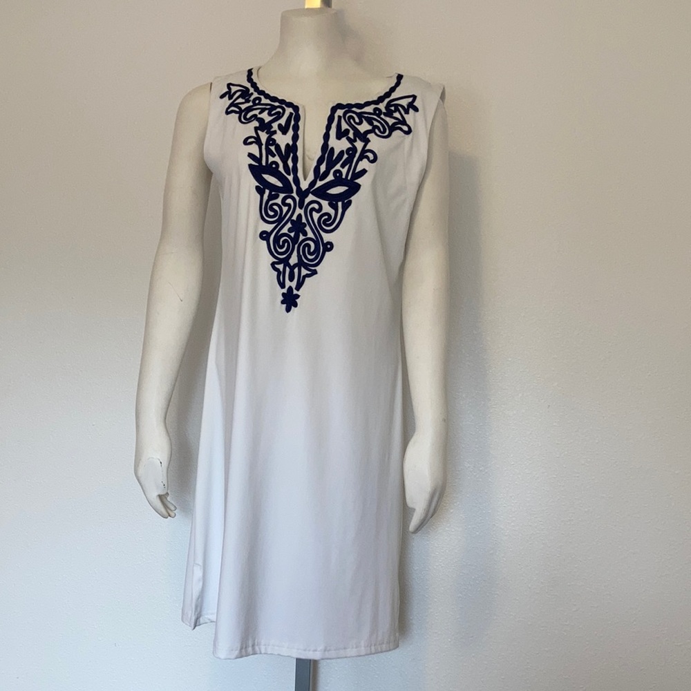 Barbara Gerwitt sleeveless white dress